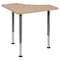 Flash Furniture Triangle Natural Collaborative Desk, For Home and Classroom XU-SF-1003-NAT-A-GG - alternate 6